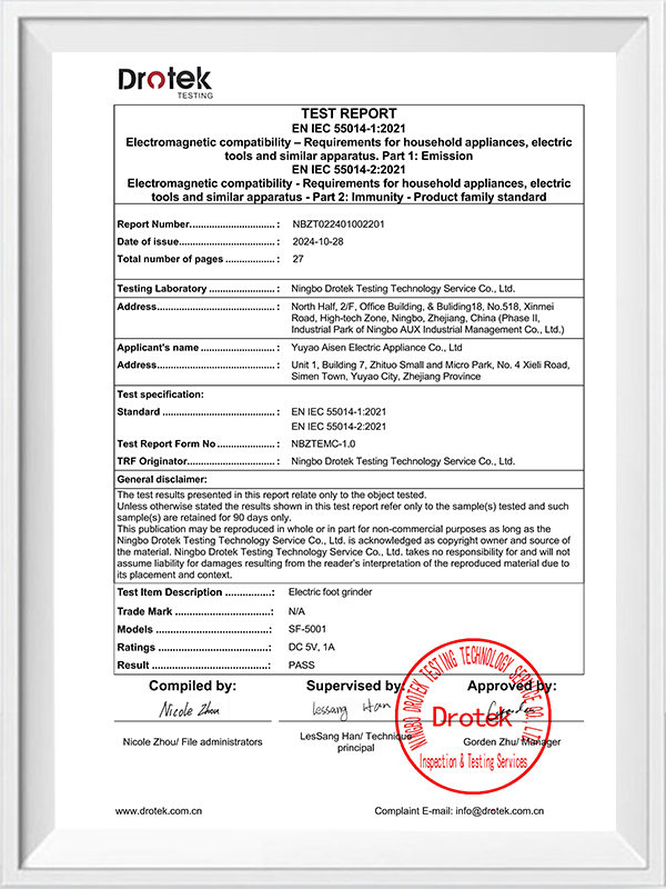 5001-CE test report