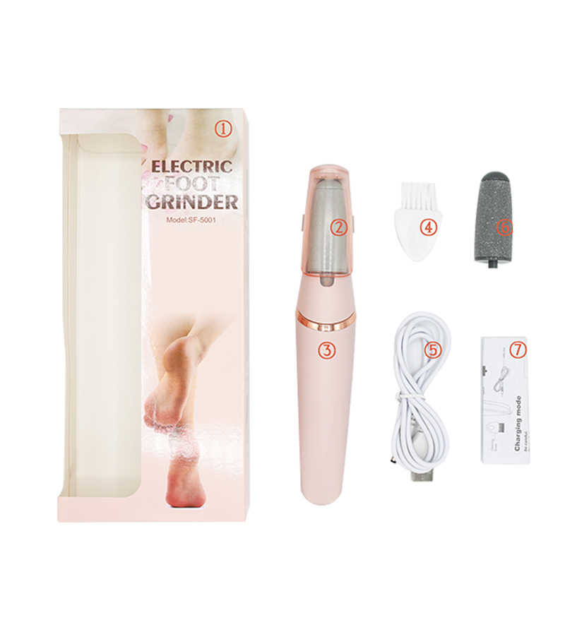 Direct sales wireless double grinding head pedicure machine, electric foot grinder, dead skin peeling machine, pedicure machine, electric foot grinder (SF-5001)